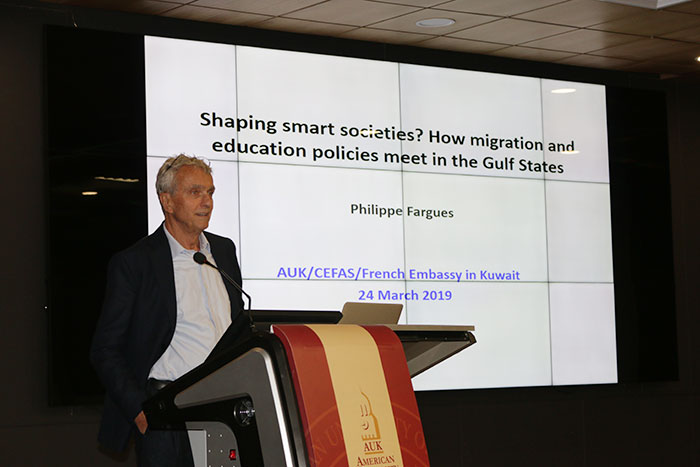 CGS at AUK hosts Dr. Phillipe Fargues