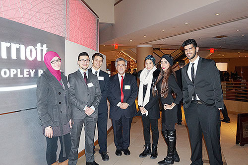 Auk delegates attend the harvard national model united nations in boston