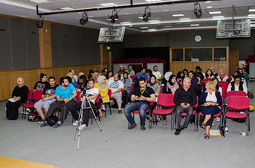 Salman alhajri lectures on arabic calligraphy at auk