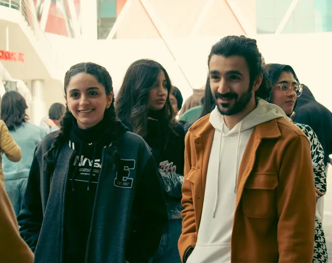 New AUK joiners enjoying their time at the campus fest.