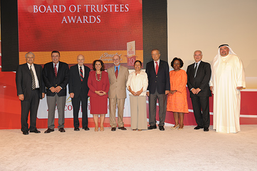 Shaikha dana nasser al-sabah honors auk staff and faculty in commemoration of the universitys 10th anniversary