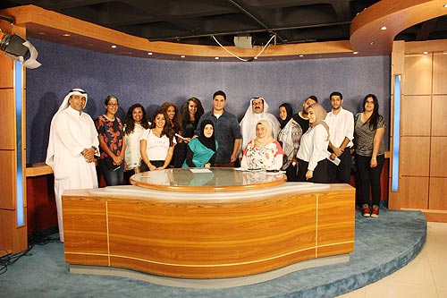 AUK Mass Communication & Media Students Visit Al Hadath Studios