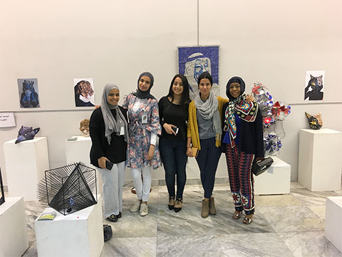 Three auk art and graphic design students gain positions in the 28th joint art exhibition